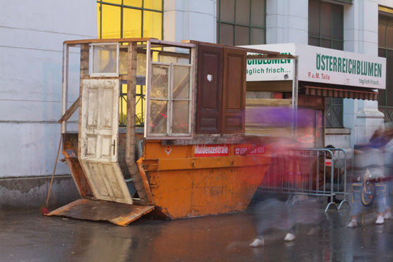 view of the container