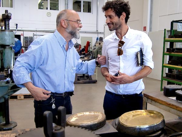 Designer Tomas Alonso und Manufactur Leiter Reinhard Söbbing