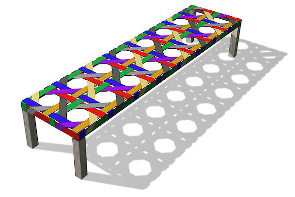 Vienet bench by COPA
