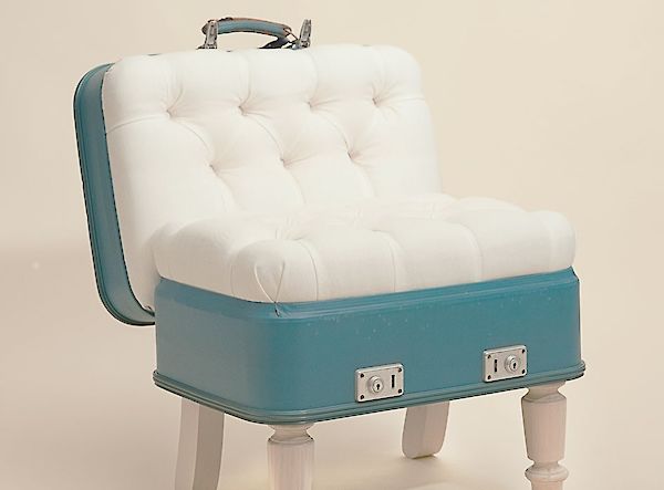 suitcase chair silverline